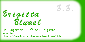 brigitta blumel business card